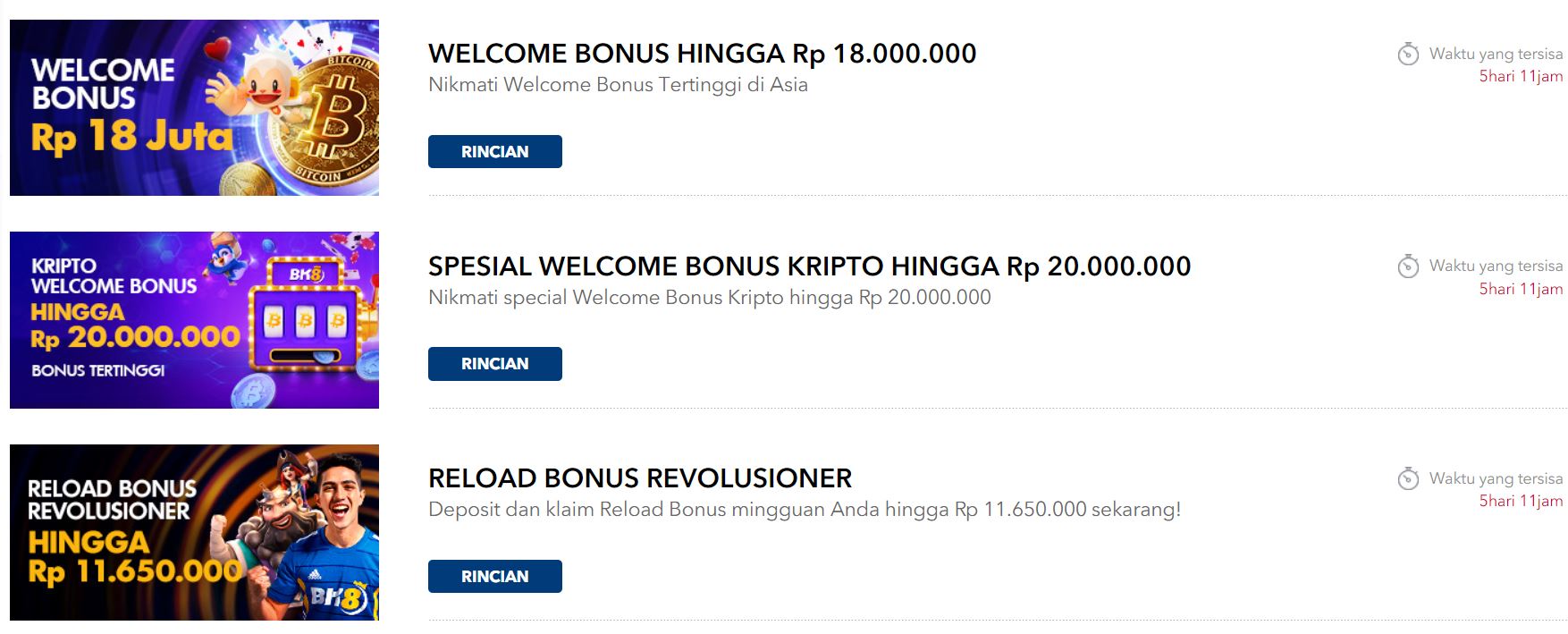 Bonus dan Promosi BK8 King