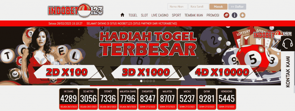 Halaman depan Indobet123