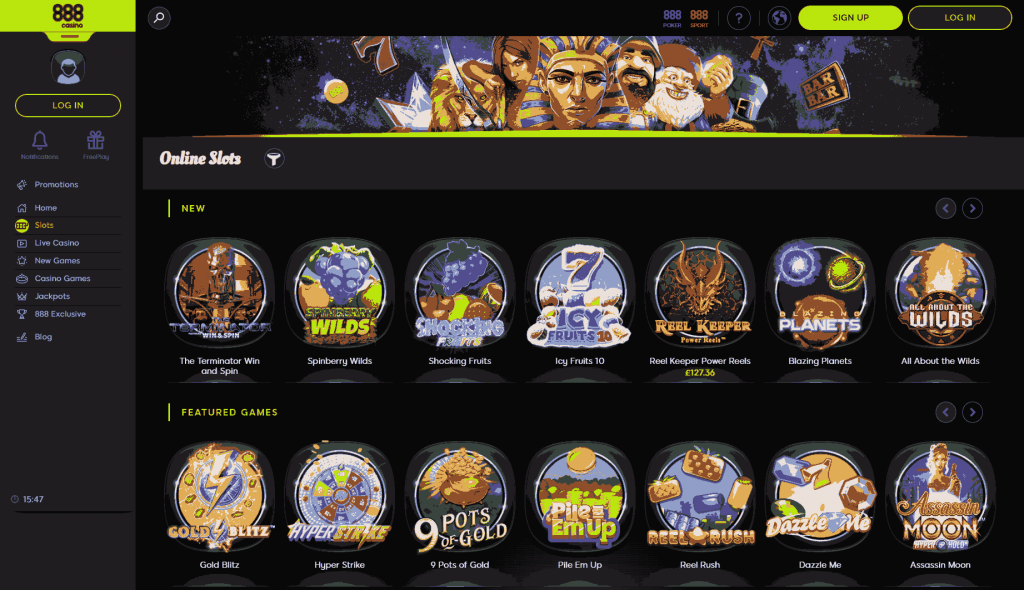 game populer 888casino